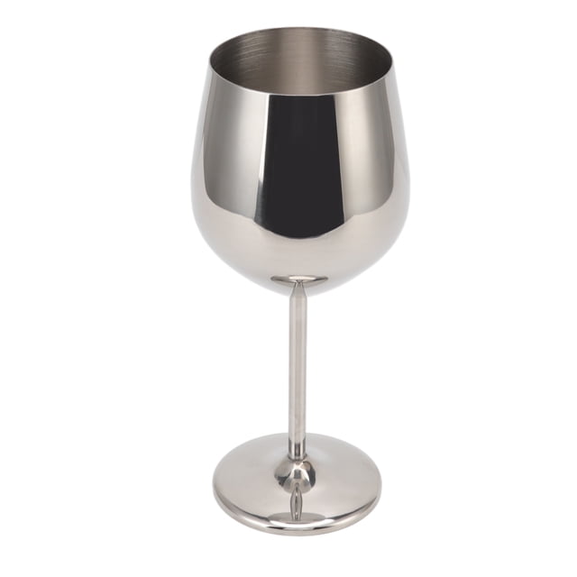 Copa de Vino de Metal ANGGREK Base Estable Elegante de Acero Inoxidable