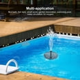 thumbnail image 4 of Solar Fountain Pump Floating Solar Panel Water Pump Fountain Kit with Rechargeable Battery for Outdoor Garden Pond Swimming Pool, 4 of 9