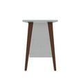 thumbnail image 5 of Hampton 53.54 Home Office Desk with 3 Cubby Spaces and Solid Wood Legs in White, 5 of 7