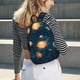 thumbnail image 5 of Disketp Solar System And Planets print Canvas Backpack Lightweight Travel Daypack Student Rucksack Laptop Backpack-, 5 of 5