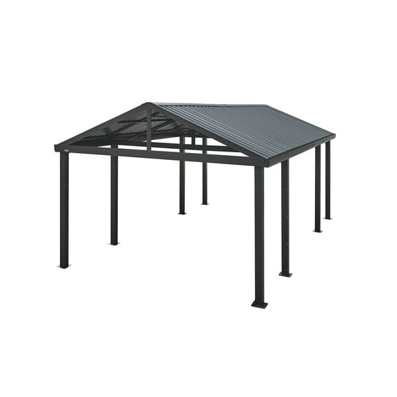 Sojag Samara 12 x 20 x 10 ft Black Carport