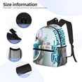 thumbnail image 5 of Vsdgher Let's go Travel Print Unisex Large Capacity Bookbag Schoolbag Casual Daypack for High School/College/Teens/Travel/Work, 5 of 8