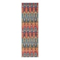 thumbnail image 2 of Unique Loom Outdoor Modern Collection Area Rug - Ikat (2' 7" x 9' Runner Multi/Burgundy), 2 of 11