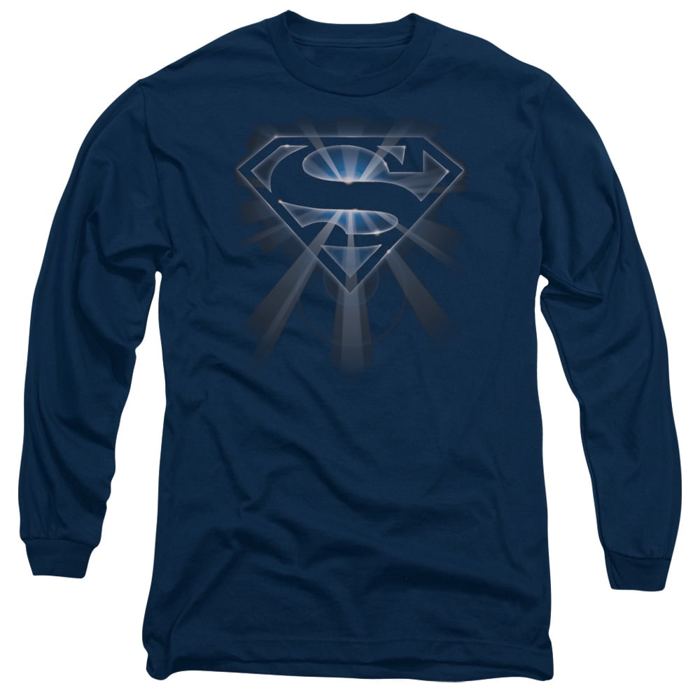 Superman WATER SHIELD Licensed Adult Long Sleeve T-Shirt S-3XL