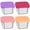 Entering four, variant on Ikoopy 3/4Pcs Stainless Steel Snack Containers Including Silicone Lids 6oz Snack Boxes Leakproof Stainless Steel Snack Container Dishwasher Safe Food Storage Box for Daycare School Office Travel