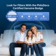 thumbnail image 4 of PhiloDeco HEPA Air Purifier,Covers Up to 3,500 sq ft,PM2.5 Air Quality Monitoring,Smart WiFi Control, Auto, Pet, And Sleep Modes,Effectively Removes Dust, Pollen, And Wildfire Smoke,Relieves Allergy, 4 of 10