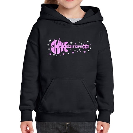Shake it Off - Girl s Word Art Hooded Sweatshirt