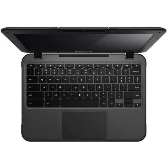 Pre-Owned Lenovo Chromebook 80MG0000US Intel Celeron N2840 X2 2.16GHz 2GB 16GB, Black