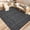 8*10ft-Black and gray, variant on Outdoor Rug Waterproof 8x10 Reversible Outside Rug, Lightweight & Foldable Geometric Patio Carpet, Plastic Straw Indoor Outdoor Mats for Picnic Deck Balcony, Black White