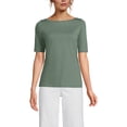 thumbnail image 3 of Lands' End Women's Supima Cotton T-shirt, 3 of 3