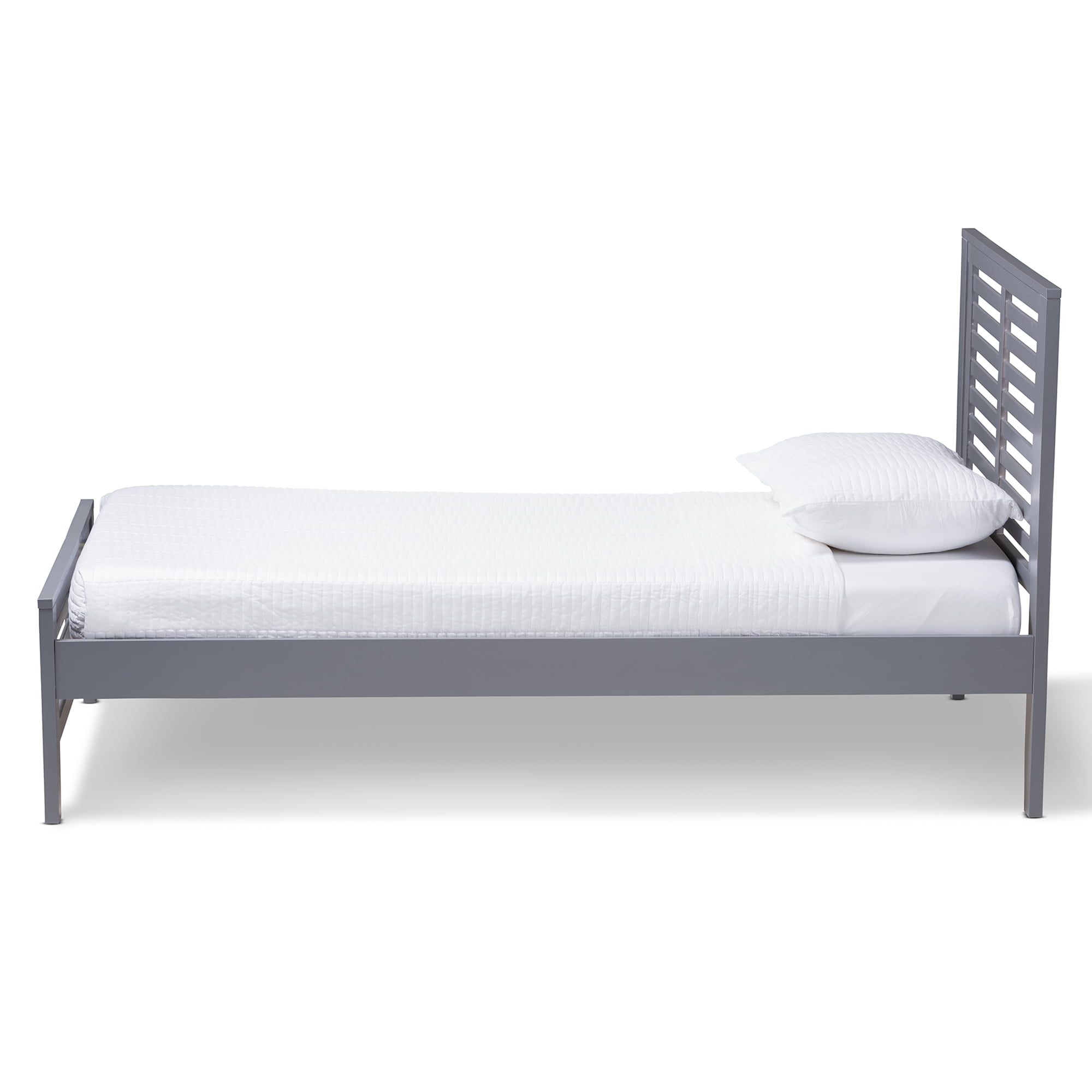 Baxton Studio Sedona Modern Classic Mission Style Wood Platform Bed, Twin, Multiple Finishes