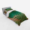 thumbnail image 2 of Ambesonne Ethnic Bedding Set 3 Pcs, Mandalas, Twin XL, Orange Green, 2 of 2