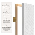 thumbnail image 4 of Red Lantern 6 ft. Tall Woven Fiber Folding Screen - White - 4 Panel, 4 of 6