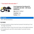 thumbnail image 2 of Front Suspension Strut Mount Kit - Compatible with 2002 - 2007 Buick Rendezvous 2003 2004 2005 2006, 2 of 2