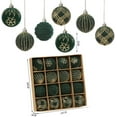 thumbnail image 2 of Velvet Christmas Balls Ornaments 16Pcs 2.4inch Flocked Plastic Velvet OrnamentsShatterproof Decorative Ball for Xmas Tree Holiday Wedding Decoration(Dark Green), 2 of 8