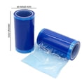 thumbnail image 3 of Kuroiy Disposable Waterproof Toilet Seat Barrier Film Roll, Blue Plastic, 10x2000cm, Portable Travel Hygiene Cover, Non-Permable, Easy Tear, Protection for Seats, Handles, Remote, 3 of 9
