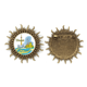 thumbnail image 1 of Pin de gancho de metal vintage con forma de sol Toronto Unbranded 4.5 cm, 1 of 3