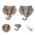 thumbnail image 2 of KAKOWELY 2PCS Rhinestone Car Fragrance Essential Oil Diffuser Elephant Pattern Air Vent Clip Car Aromatherapy Diffuser Car Interior Decoration (Golden Grey, Random Color Clip),1.38"X1.38"X0.98", 2 of 5