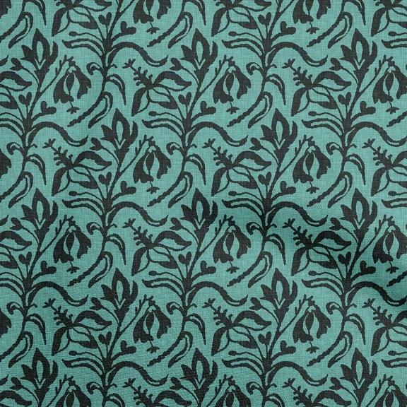 oneOone Polyester Spandex Dark Green Fabric Block Fabric For Sewing Printed Craft Fabric By The Yard 56 Inch Wide-XI