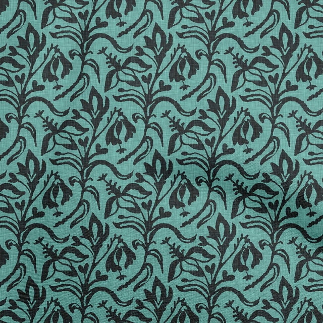 oneOone Viscose Jersey Vert Foncé Tissu Robe Tissu Tissu Imprimé par la Cour 60 Pouces Large-Oo