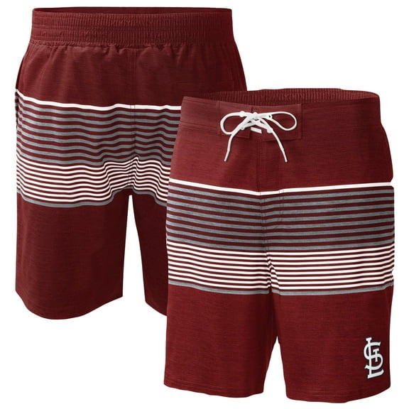 Men's G-III Sports by Carl Banks Red St. Louis Cardinals Coastline Volley Swim Shorts