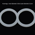 thumbnail image 2 of 2pcs For 2/4/6/9 Cup Silicone Sealing Ring Gaskets Sealing Ring Moka Pot Coffee Maker Filter Accessories Kitchen Accessory, 2 of 6