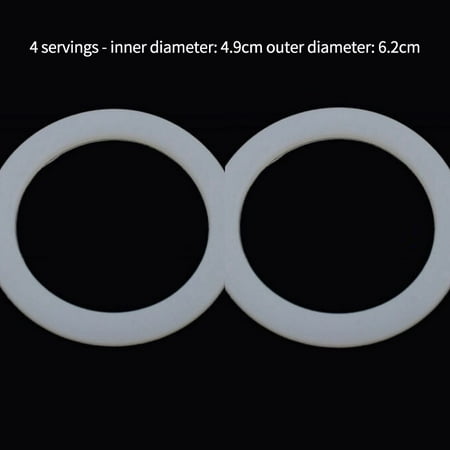 

BAMILL 2Pcs Espresso Pot Maker Cups Sealing Ring Silicone Coffee Accessories 4 Cup