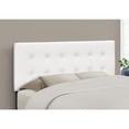 thumbnail image 2 of Bed Headboard Only Full Size Bedroom Upholstered Pu Leather Look White, 2 of 6