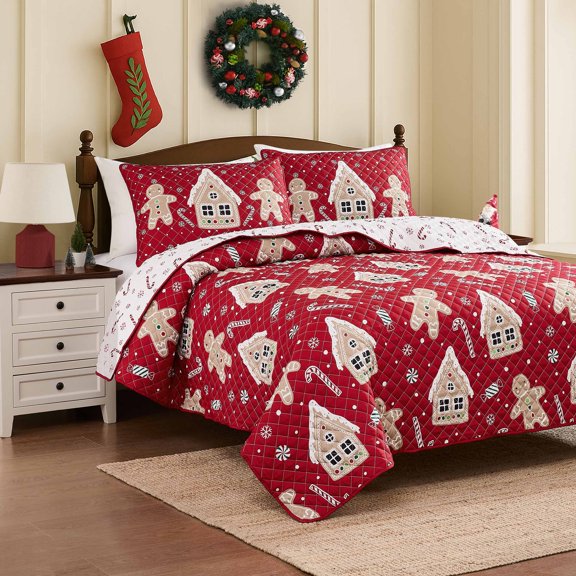 Avanti Linens Holiday Lane Twin Quilt Set