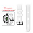 thumbnail image 1 of Correa de reloj de silicona de 20 mm para correa de pulsera deportiva Garmin Fenix ​​7S (blanco), 1 of 6