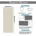 thumbnail image 6 of Rosnek Accordion Door Curtain with Hooks, 49"x 79" Pleated Folding Doors Curtain Privacy Doorway Curtain Sliding Door Shade for Bedroom Living Room Bathroom Closet, Beige, 6 of 8