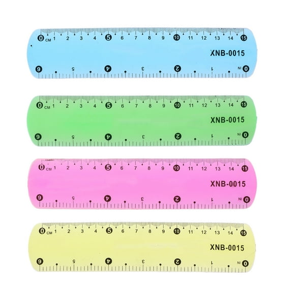 Milue 15cm Unbreakable Soft Ruler Measuring Tool Teacher Educational Classroom Props
