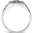 thumbnail image 2 of Sterling Silver Antiqued Masonic Ring (Size 10) Made In India qr1240-10, 2 of 5