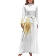 thumbnail image 2 of Vestido largo de narciso vestidos de novia para mujer vestidos elegantes vestido de verano, 2 of 5
