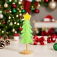 thumbnail image 5 of 2pcs Outdoor Christmas Decorations 25CM Wall Decor Wooden Tabletop Christmas Tree Decorations-standing Solid Wood Ornaments-tyle Decorative Base Handicrafts Gifts, 5 of 5