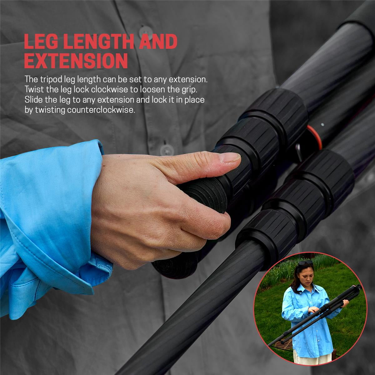 3Pod Everest T5 4-Section Carbon Fiber Tripod