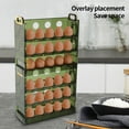 thumbnail image 4 of Yesbay Egg Holder 3 Layer Design Rotatable Large Capacity Space-saving Protective Storage Reusable Refrigerator Door Egg Storage Box Kitchen Supplies, 4 of 7