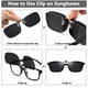 thumbnail image 5 of Gafas de Sol Clip-On Polarizadas CAXMAN para Anteojos Recetados, 5 of 6
