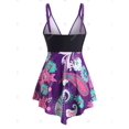 thumbnail image 2 of Tamaño de la flor de paisley de paisley flores marionetas de traje de baño Tankini Rosegal Camisetas sin mangas de talla grande, 2 of 5