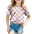 thumbnail image 4 of Staki Easter Eggs Shirt Kid Baby-Girls and Toddler All Holidays,Birthdays Short Sleeve Graphic T-Shirts 1-9Y 10-13Y(Pink,12-13 Years), 4 of 6
