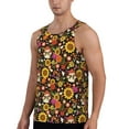 thumbnail image 2 of Haiem Sunflowers Mushrooms Men Workout Tank Top Gym Bodybuilding Sleeveless Muscle T Shirts Athletic Tank Breathable Workout Shirt-3X-Large, 2 of 8