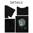 thumbnail image 5 of XCHQRTI Faith Flower T-Shirts for Women Plus Size Graphic Tees Athletic Women Christian Tunic Tees, 5 of 5