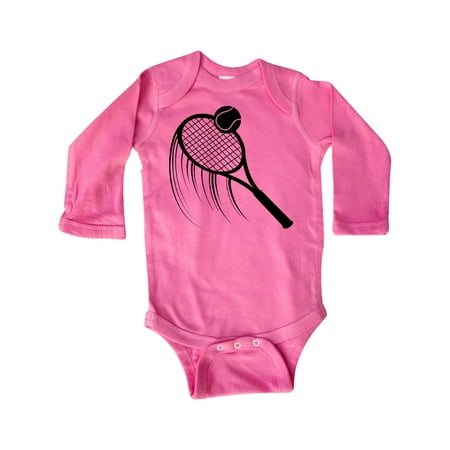 

Inktastic Swinging Tennis Racket Gift Baby Boy or Baby Girl Long Sleeve Bodysuit