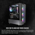 thumbnail image 2 of Thermaltake View 200 TG ARGB Computer Case, Black, 2 of 6