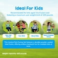 thumbnail image 3 of XDP Recreation Outdoor Central Park Swing Set w/ Slide, Glider, 2 Swings & Trapeze, Green, 3 of 11