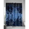 thumbnail image 5 of Fsddascl Forest Botanical Shower Curtain Set - 66" x 72" Washable Bathtub Curtain with 12 Hooks, Night Retro Pastoral Waterproof Fabric Stall Shower Curtains for Bathroom/Bathtub Décor, 5 of 6