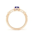 thumbnail image 2 of ANGARA Natural Solitaire Round Tanzanite Celtic Knot Ring in 14K Rose Gold for Women (Size-5mm) | December Birthstone, Birthday, Anniversary, Jewelry Gift for Women | Natural Tanzanite Ring, 2 of 9