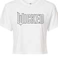 thumbnail image 3 of Wicked - Outline Logo - Juniors Cropped Graphic T-Shirt, 3 of 5