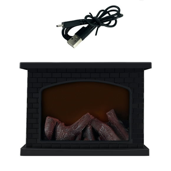 Chimenea De Simulación Linterna Led Sin Llama Linterna De Chimenea De Mesa Para Decoración De Interiores Y Exteriores Vogacara HA047564-00