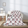 thumbnail image 2 of Sikiie Gnomes and Hearts Cozy Flannel Fleece Throw Blanket: Lightweight & Thick for All Seasons - Perfect for Women, Men, & Kids"40"x30", 2 of 6